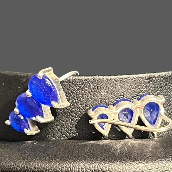 Jewelry - Sodalite Sterling Silver Climber Earrings